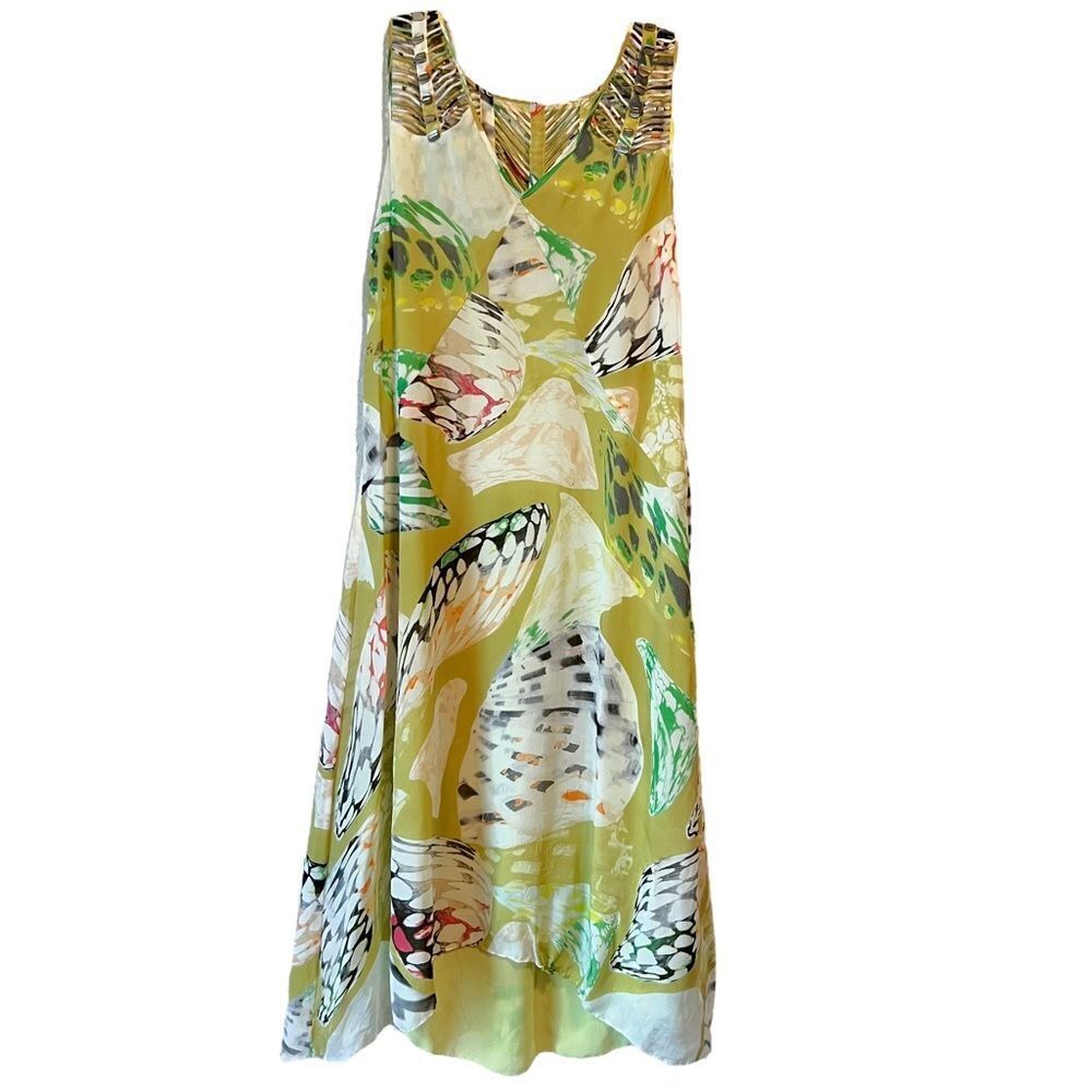 Anthropologie Leifsdottir Shell Silk Butterfly Wing Dress